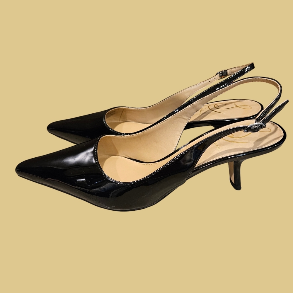 Sam Edelman Black Patent Leather Heels - Picture 3 of 10